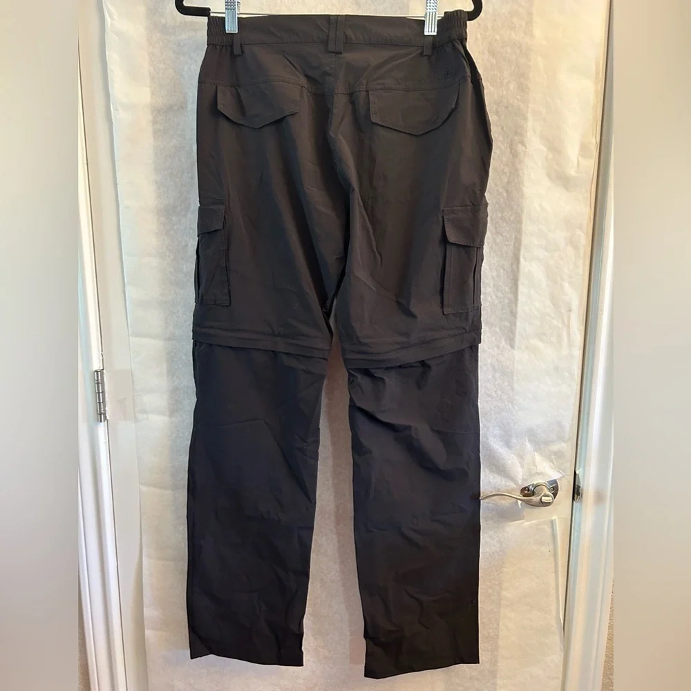 NONWE mens‎ hiking convertible light weight quick dry black pants Sz-30x32.  O14